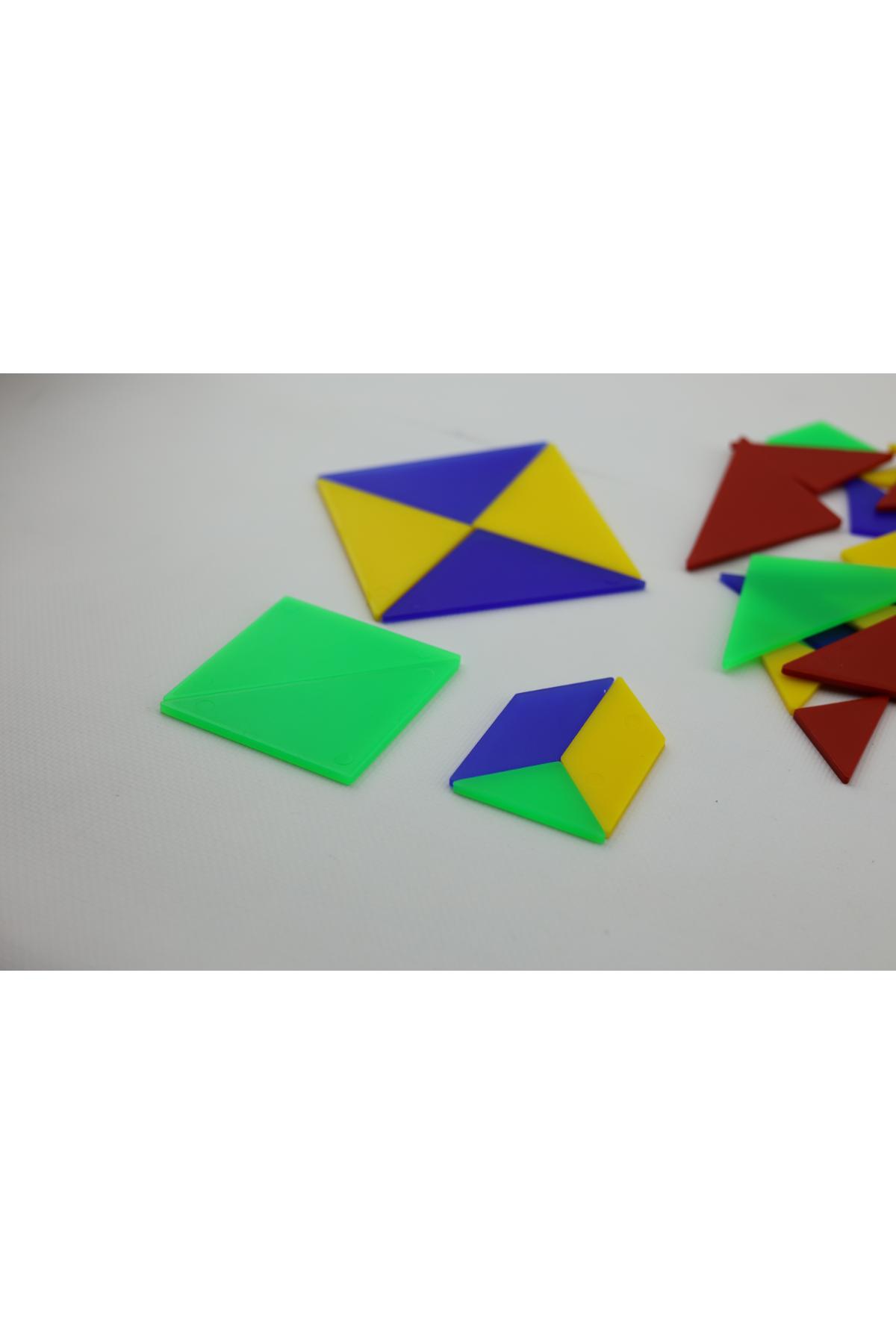Luga Atölye Renkli Tangram Seti | Zeka Geliştiren Eğlenceli Bulmaca Luga Atölye Renkli Tangram Seti | Zeka Geliştiren Eğlenceli Bulmaca