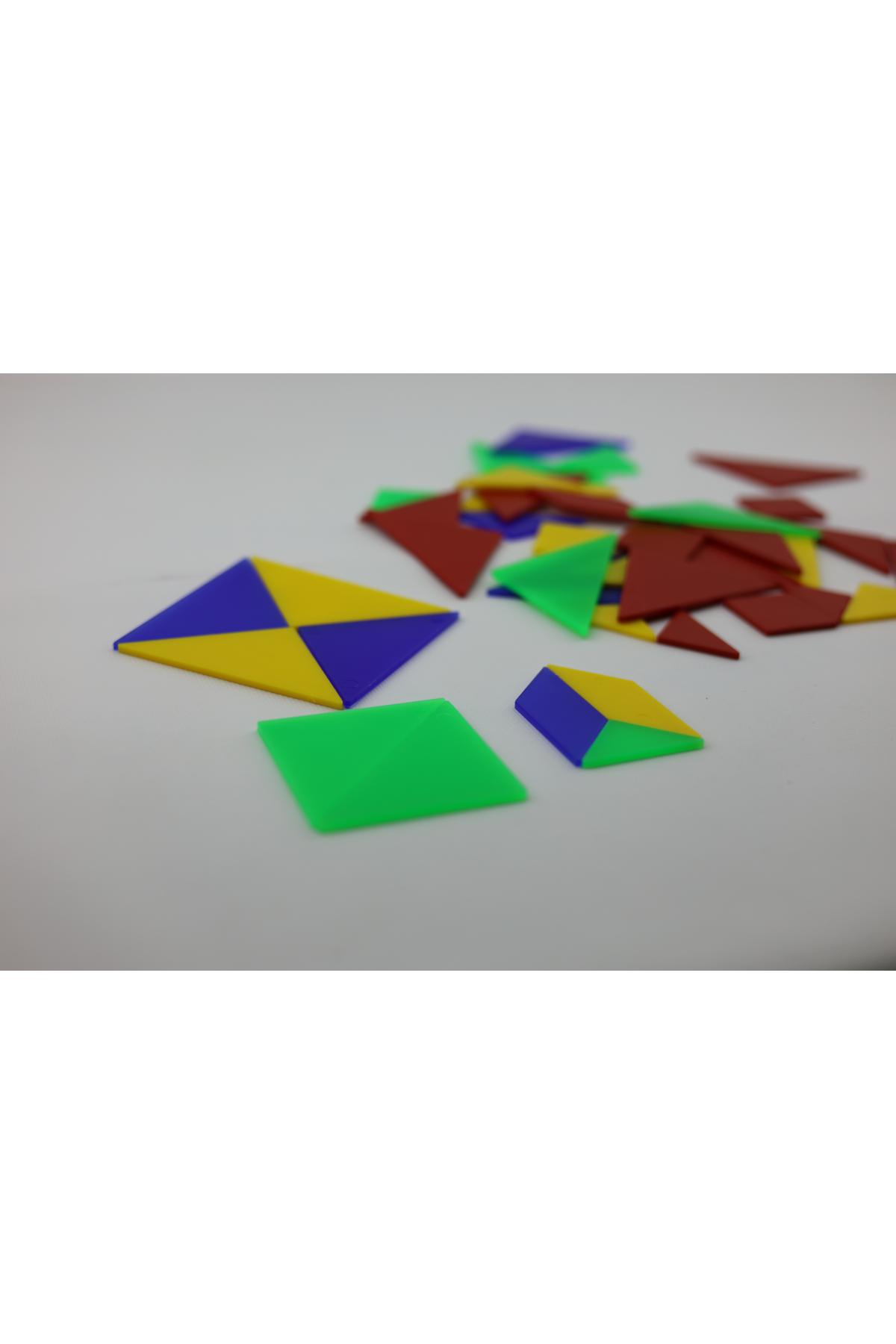 Luga Atölye Renkli Tangram Seti | Zeka Geliştiren Eğlenceli Bulmaca Luga Atölye Renkli Tangram Seti | Zeka Geliştiren Eğlenceli Bulmaca