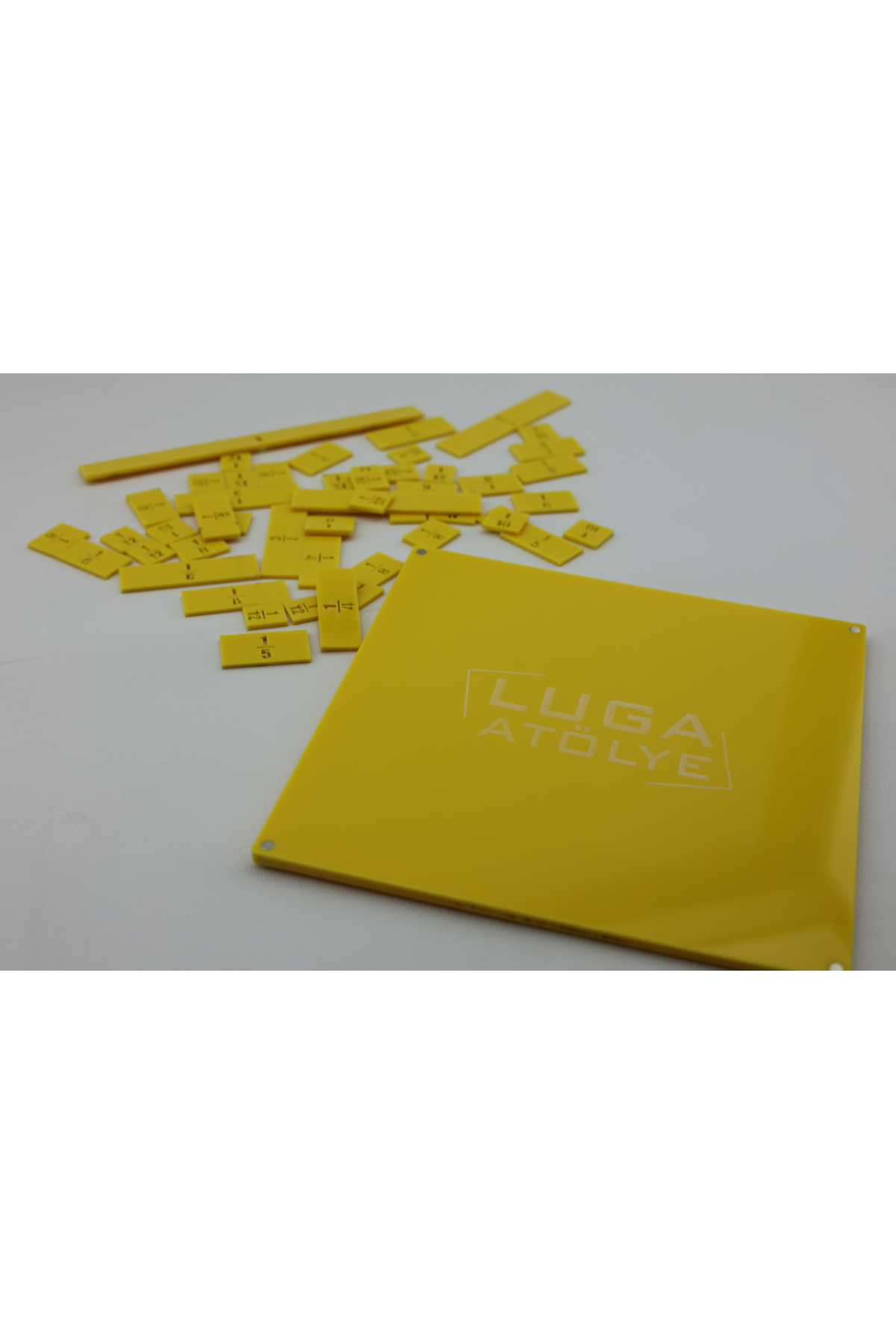 Luga Atölye Matematik Kesir Eğitim Seti & Eğlenceli Matematik Öğrenme - Sarı Luga Atölye Matematik Kesir Eğitim Seti & Eğlenceli Matematik Öğrenme - Sarı