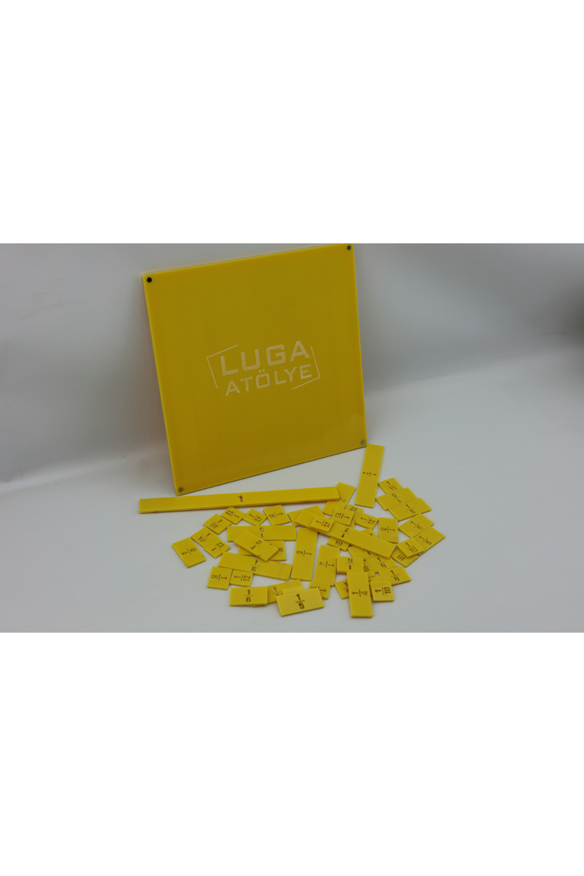 Luga Atölye Matematik Kesir Eğitim Seti & Eğlenceli Matematik Öğrenme - Sarı Luga Atölye Matematik Kesir Eğitim Seti & Eğlenceli Matematik Öğrenme - Sarı