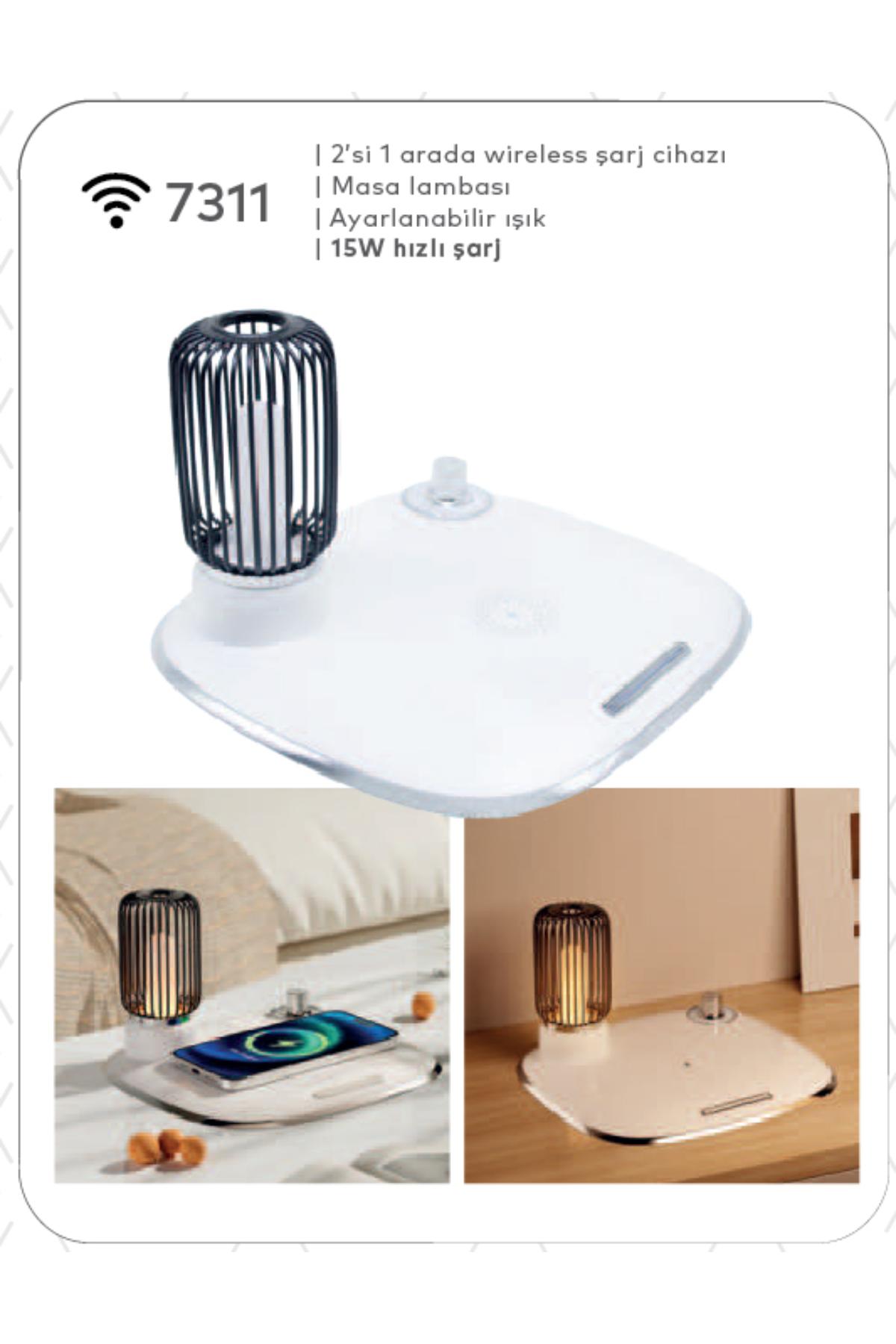 Promosyon 2`si 1 Arada Wireless Şarj Cihazı (Teklif Alınız) - 7311 Promosyon 2`si 1 Arada Wireless Şarj Cihazı (Teklif Alınız) - 7311