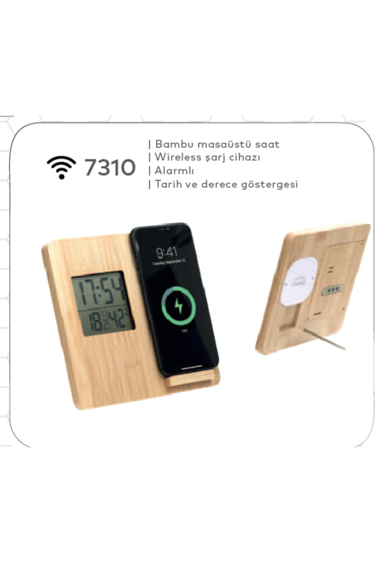 Promosyon Bambu Masaüstü Saat & Wireless Şarj Cihazı (Teklif Alınız) - 7310 Promosyon Bambu Masaüstü Saat & Wireless Şarj Cihazı (Teklif Alınız) - 7310