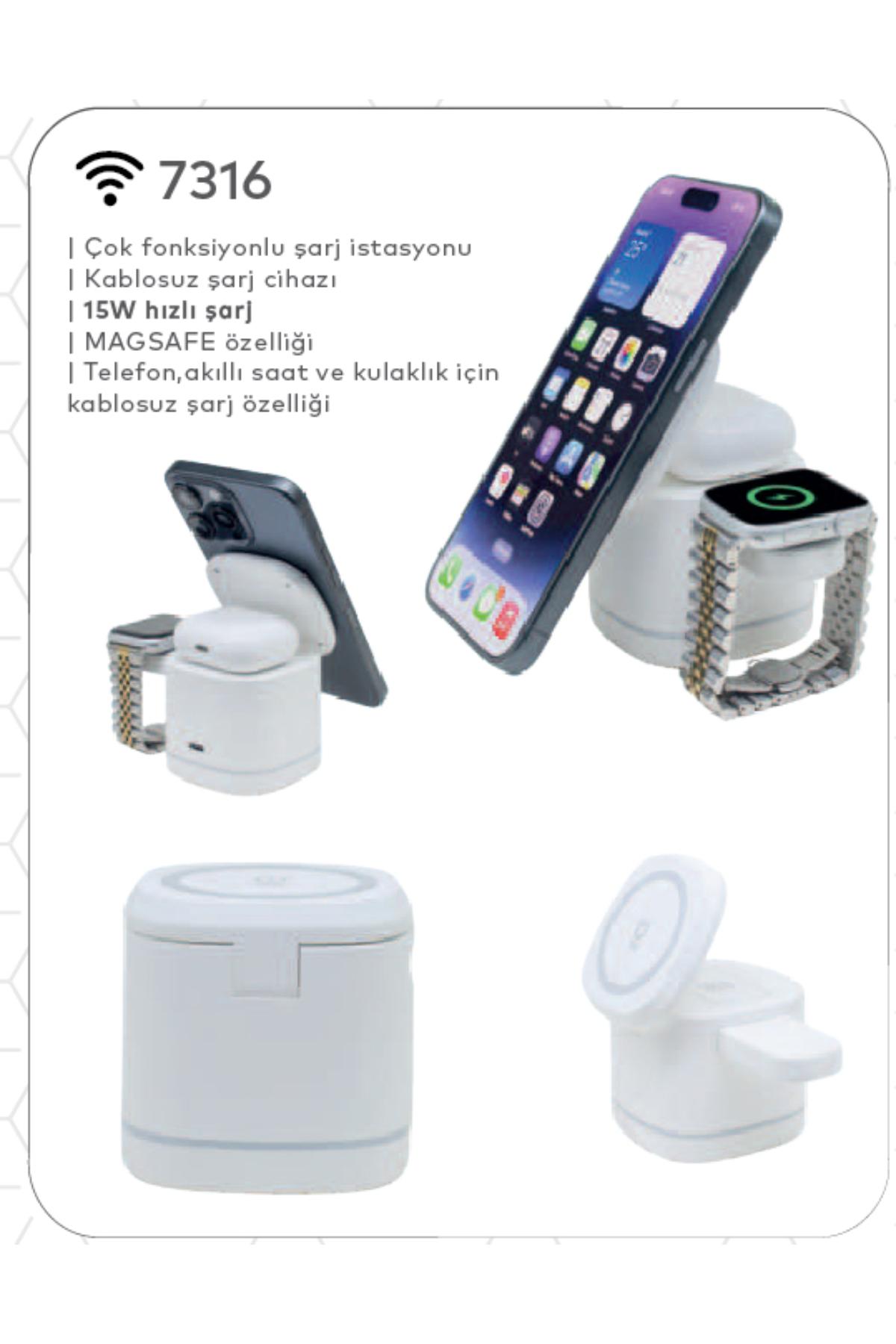 Promosyon Çok Fonksiyonlu Şarj İstasyonu (Teklif Alınız) - 7316 Promosyon Çok Fonksiyonlu Şarj İstasyonu (Teklif Alınız) - 7316