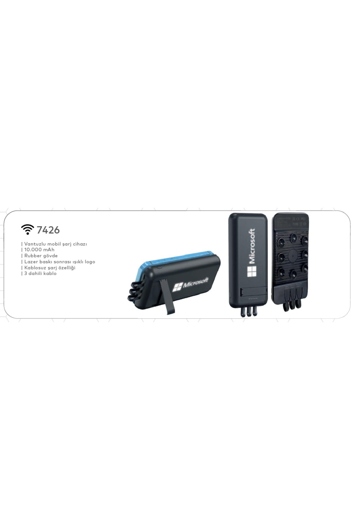 Promosyon Vantuzlu Mobil Şarj Cihazı 10.000 mAH (Teklif Alınız) - 7426 Promosyon Vantuzlu Mobil Şarj Cihazı 10.000 mAH (Teklif Alınız) - 7426