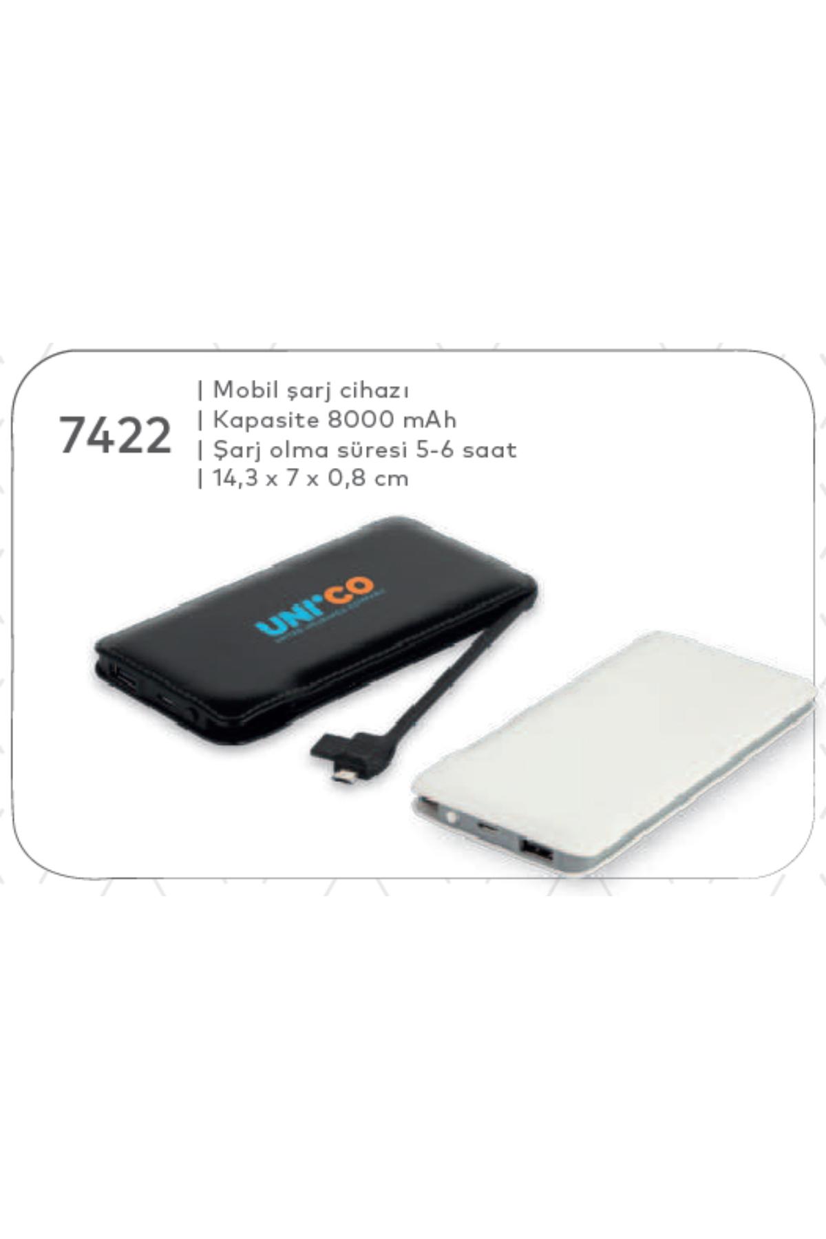 Promosyon Mobil Şarj Cihazı 8.000 mAH (Teklif Alınız) - 7422 Promosyon Mobil Şarj Cihazı 8.000 mAH (Teklif Alınız) - 7422