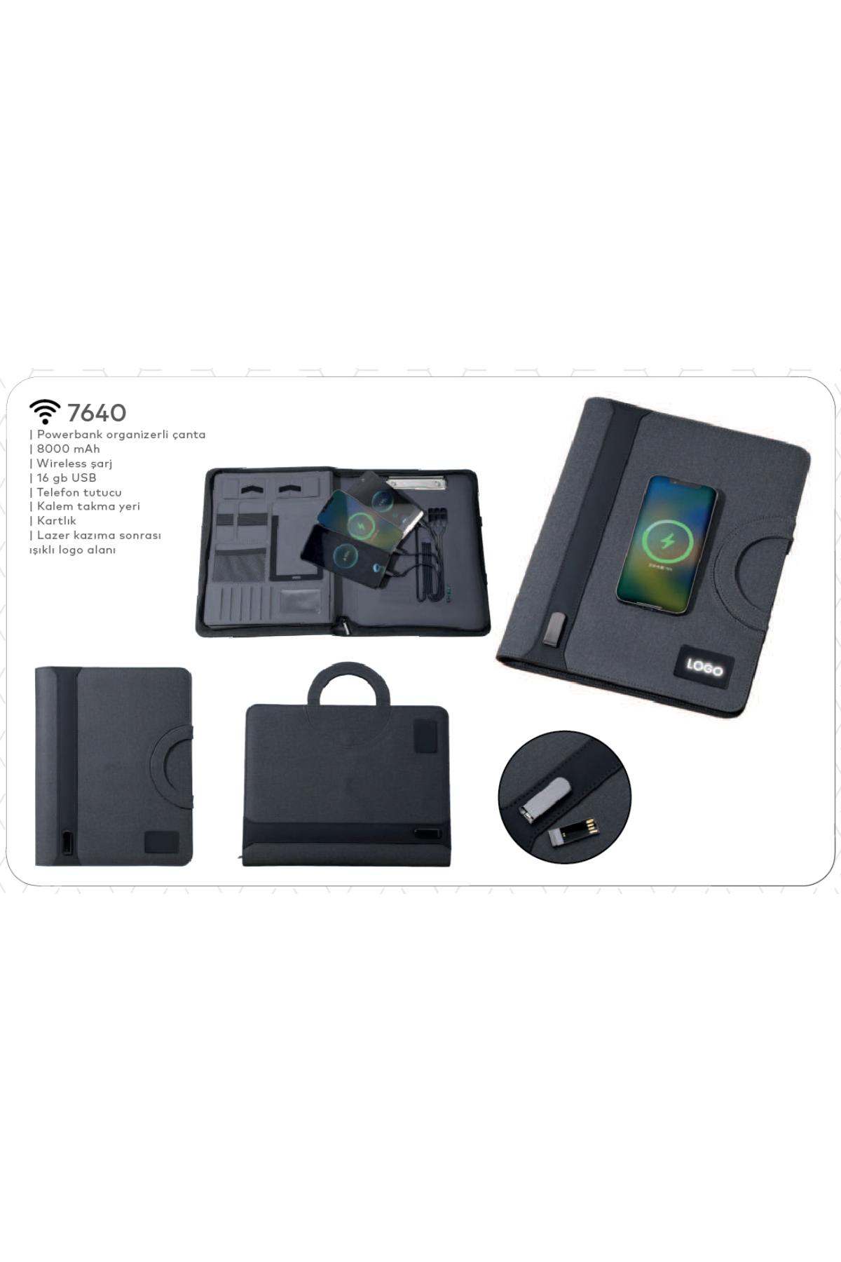 Promosyon Powerbank Organizerli Çanta (Teklif Alınız) - 7640 Promosyon Powerbank Organizerli Çanta (Teklif Alınız) - 7640