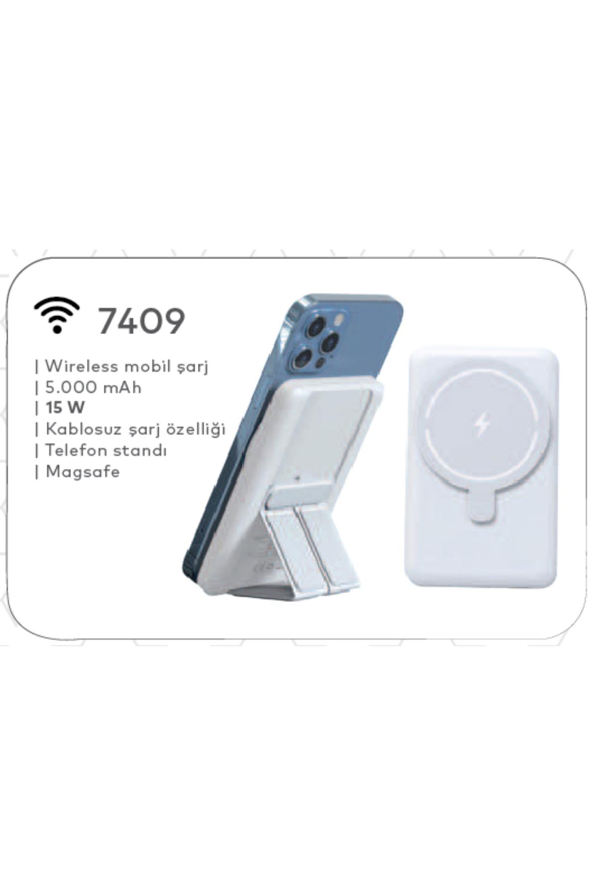 Promosyon Wireless Mobil Şarj Cihazı 10.000 mAH (Teklif Alınız) - 7409 Promosyon Wireless Mobil Şarj Cihazı 10.000 mAH (Teklif Alınız) - 7409