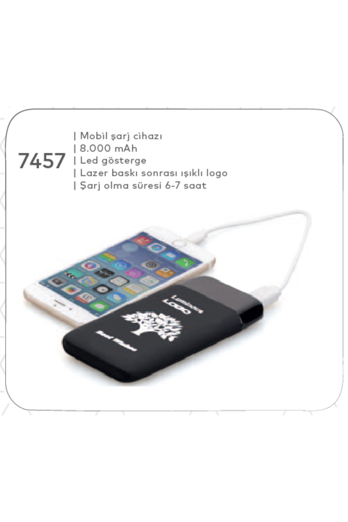 Promosyon Mobil Şarj Cihazı 8.000 mAH (Teklif Alınız) - 7457 Promosyon Mobil Şarj Cihazı 8.000 mAH (Teklif Alınız) - 7457