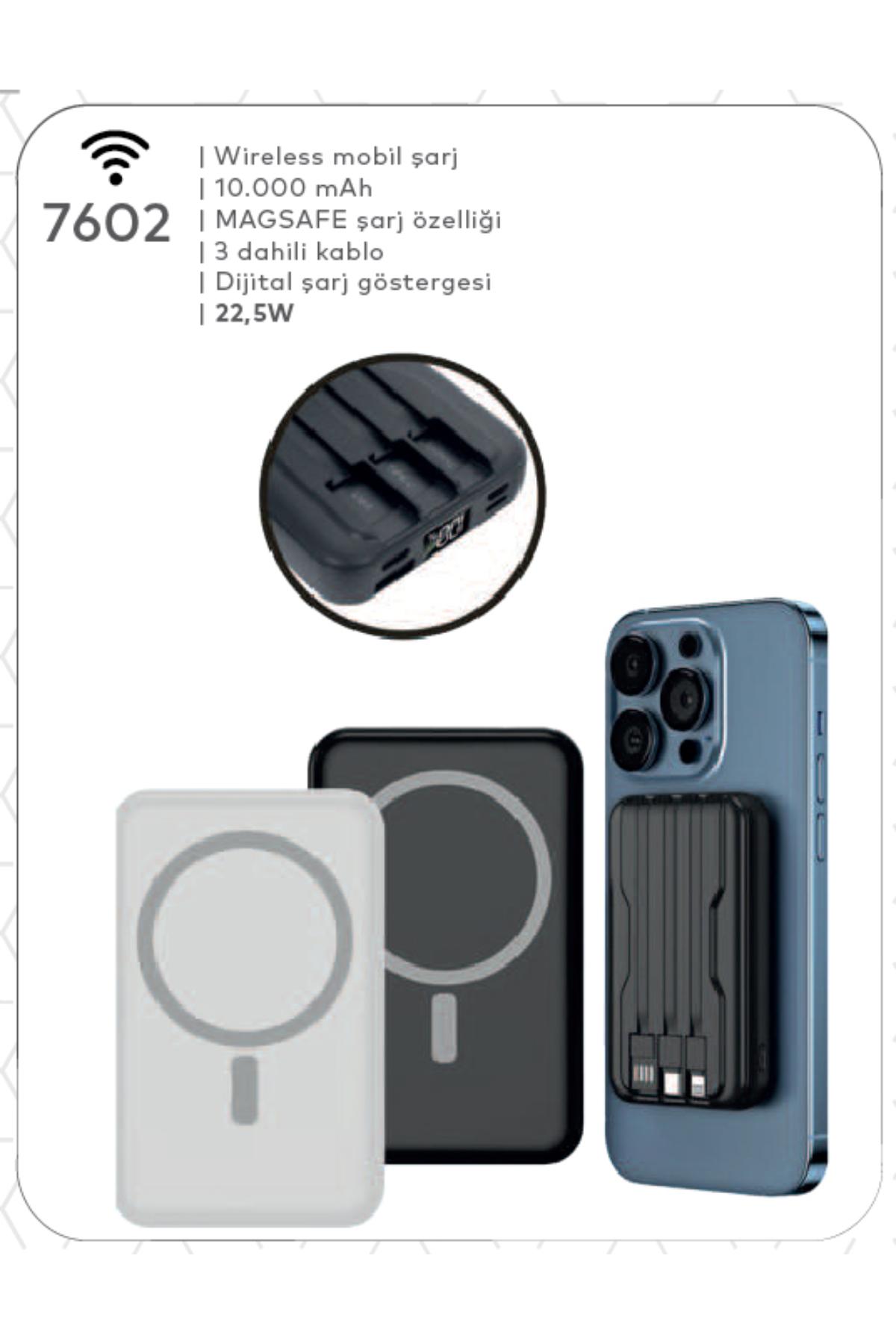 Promosyon Wireless Mobil Şarj Cihazı 10.000 mAH (Teklif Alınız) - 7602 Promosyon Wireless Mobil Şarj Cihazı 10.000 mAH (Teklif Alınız) - 7602